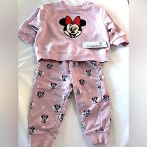Disney Pink Minnie Mouse Girls' Pajama Set
